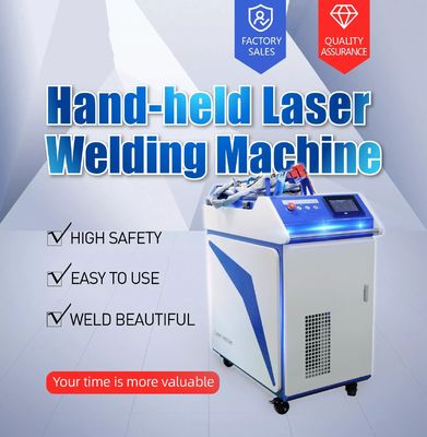 500W 1080NM Mesin Las Laser Genggam Pendingin Air CW