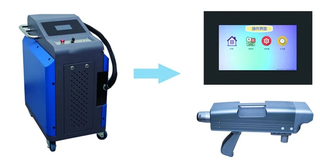 Mesin Pembersih Permukaan Laser Pendingin Udara 200W 10m