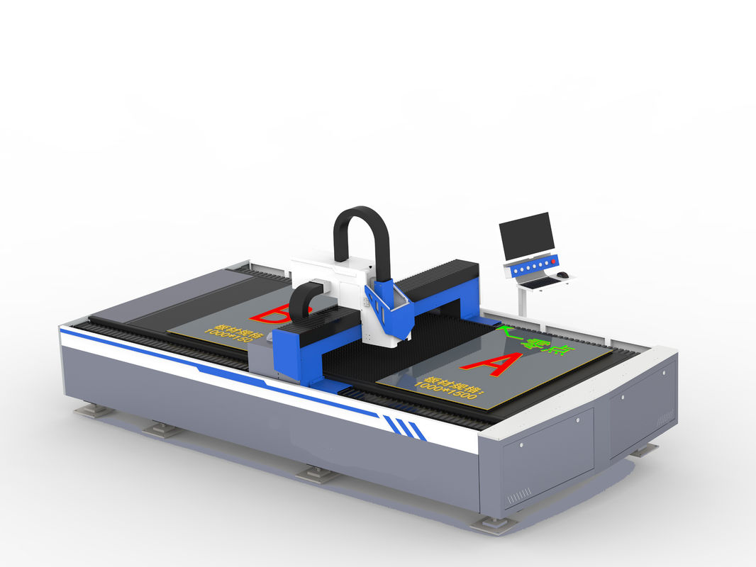 1050mm 1520mm Pemotong Laser Serat Stainless Steel Kuningan