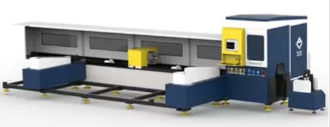 Tiga Fase 6000mm 2kw Mesin Pemotongan Laser Serat