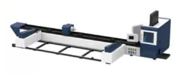 Mesin Pemotong Tabung Laser CNC 6500mm Chuck Pneumatik Ganda
