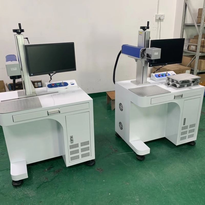 Mesin Penandaan Laser Logam 30W 60khz, Mesin Penandaan Laser Untuk Plastik