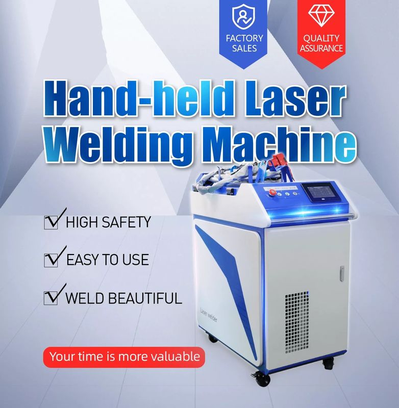 500W 1080NM Mesin Las Laser Genggam Pendingin Air CW